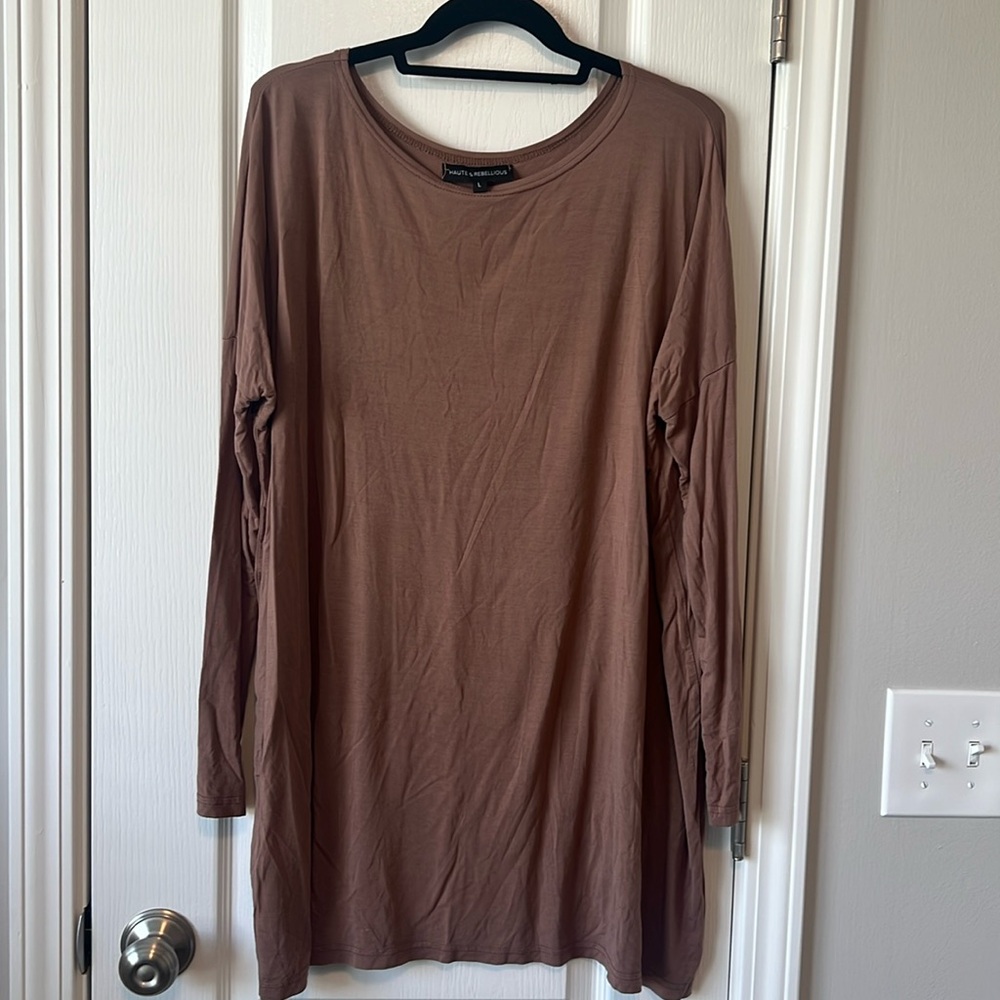 HAUTE & REBELLIOUS super soft t-shirt dress sz L